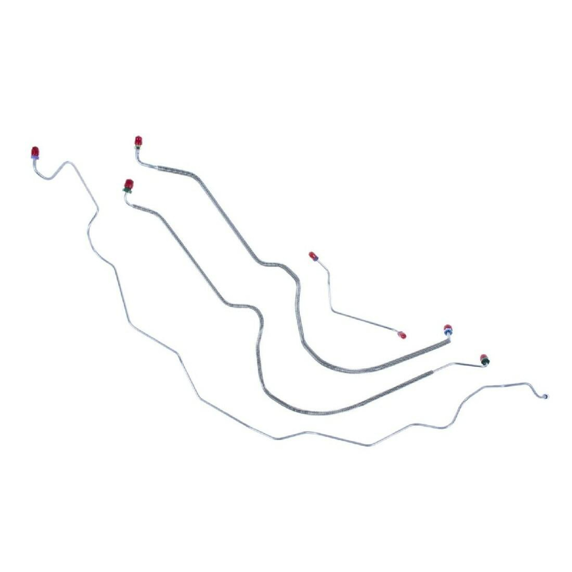 The Right Stuff 1975-76 Chevrolet Chevelle W/Power Disc Pre-Bent OE Steel Front Brake Line Kit - CKT7503