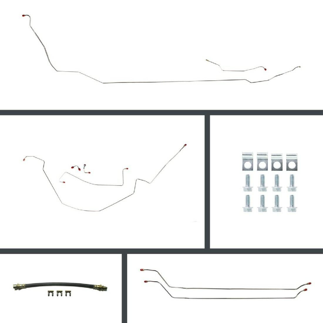 The Right Stuff 1964 Chevelle Convertible, OE Steel Front Power Disc Conversion Brake Line Kit - COP64C2