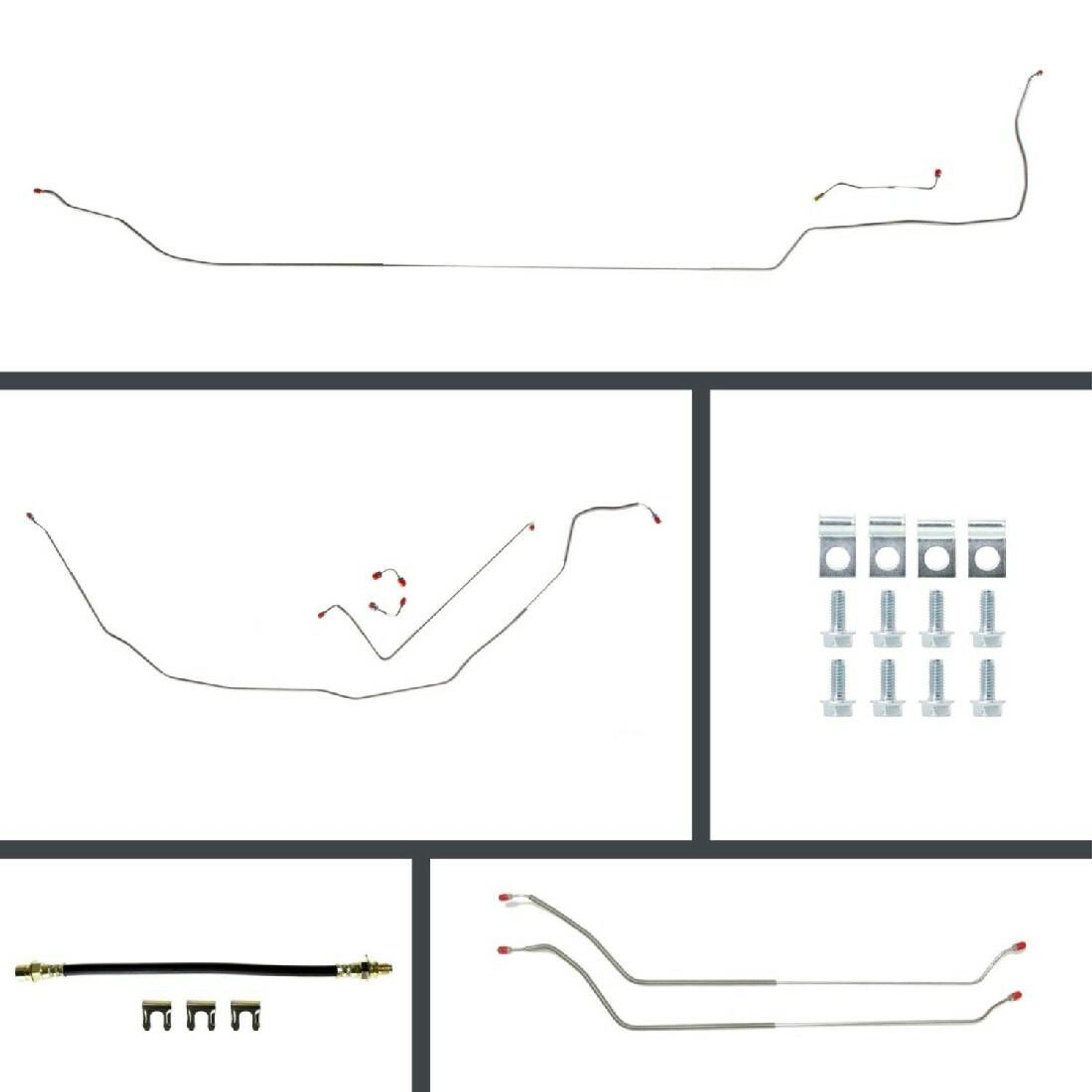 The Right Stuff 1968 Chevelle Convt, OE Steel Front Manual Disc Conversion Brake Line Kit - CSM68C2
