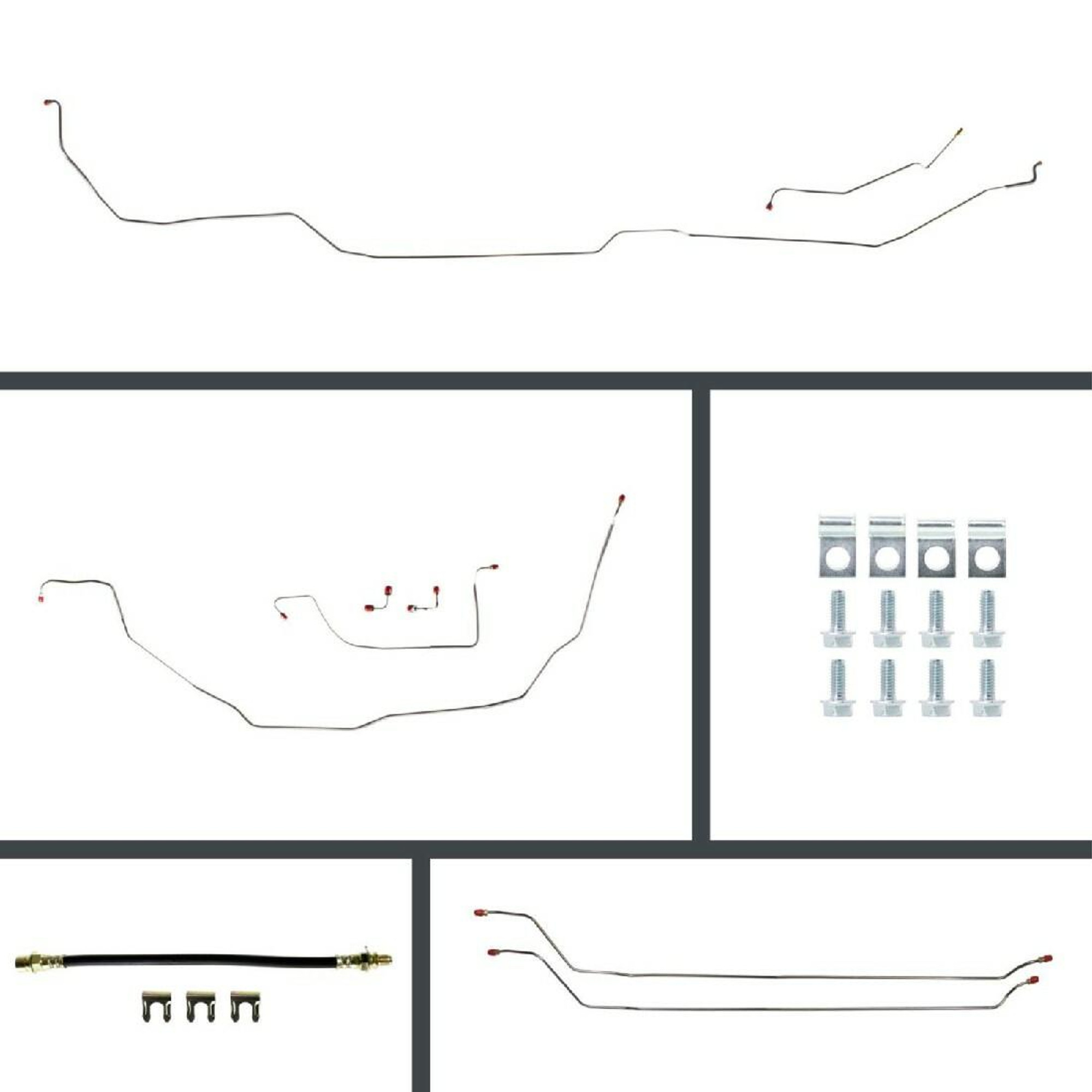 The Right Stuff 1968 Chevelle, OE Steel Front Power Disc Conversion Brake Line Kit - CSP68H2