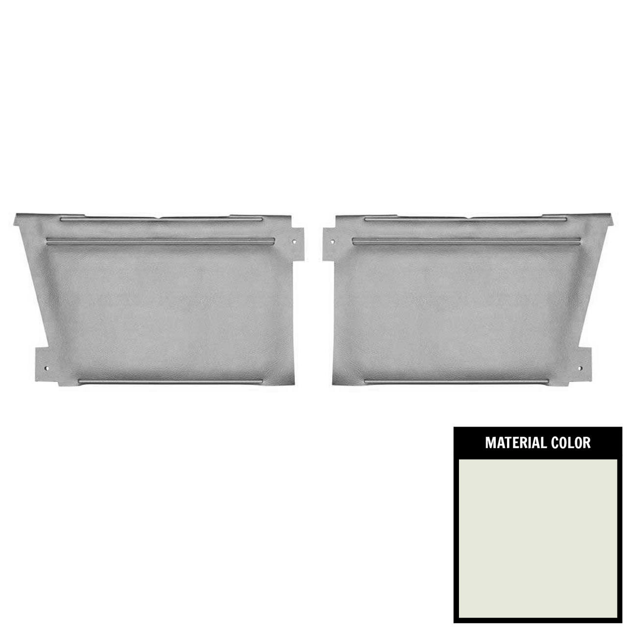 PUI Interiors 1967 Chevrolet Camaro Standard Convertible White Rear Door Panels - D209V