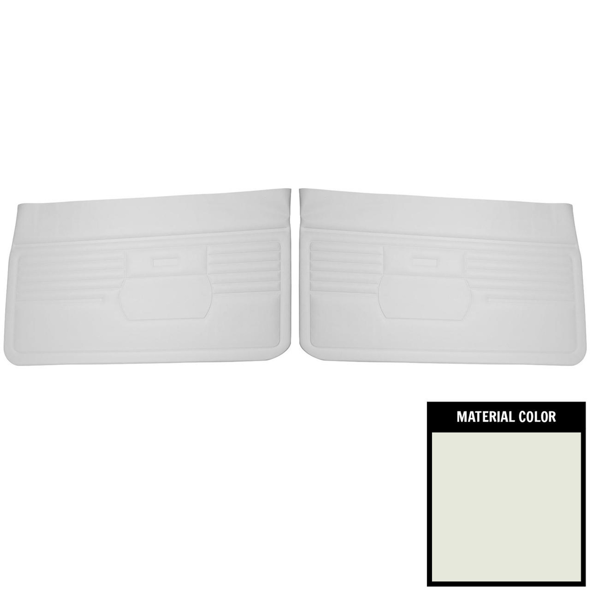 PUI Interiors 1968 Chevrolet Camaro Standard White Front Door Panels - D214