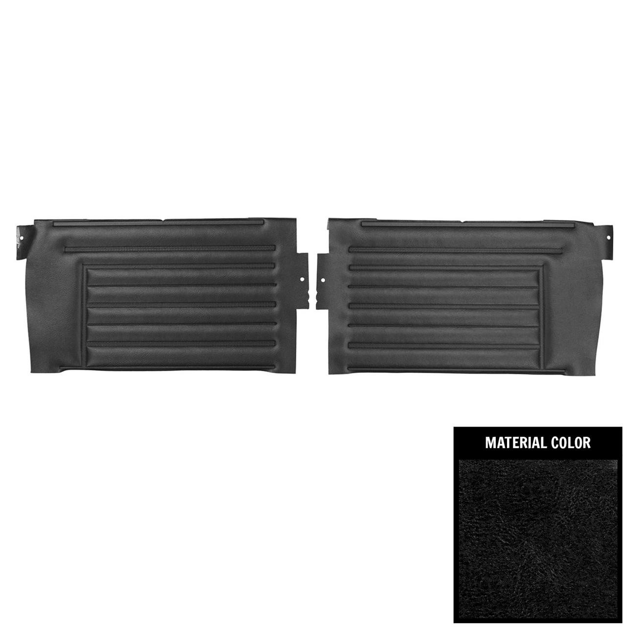 PUI Interiors 1967 Chevrolet Chevelle Convertible Black Rear Door Panels - D230V