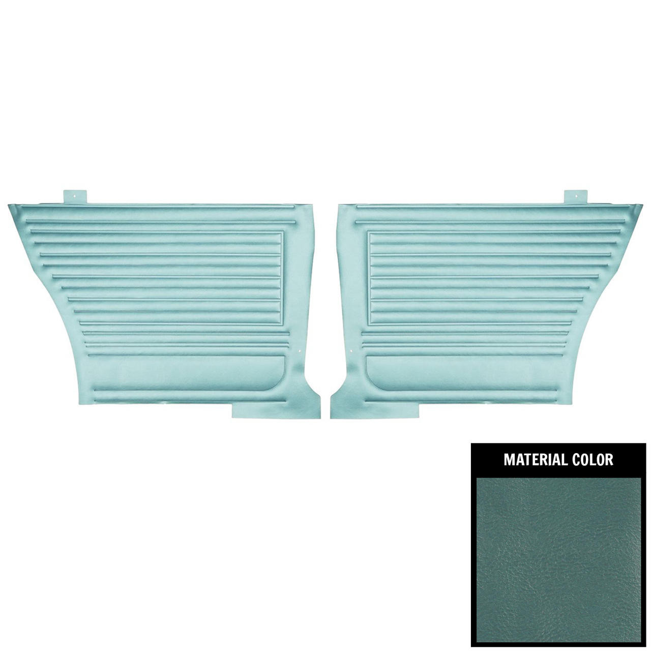 PUI Interiors 1967 Chevrolet Chevelle Hardtop Light Blue Rear Door Panels - D232C