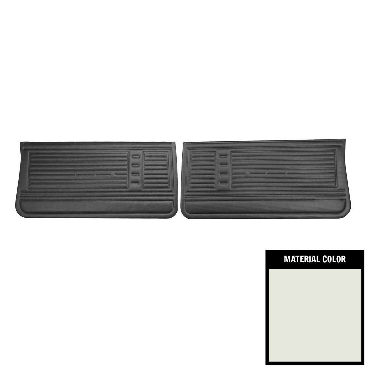 PUI Interiors 1967 Chevrolet Chevelle White Front Door Panels - D234