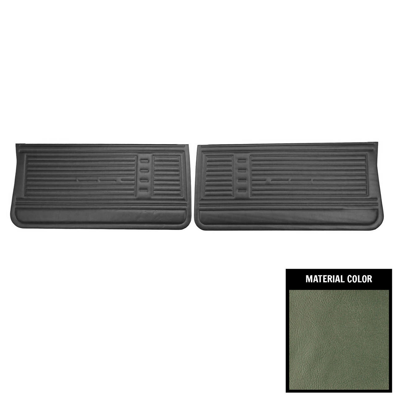 PUI Interiors 1967 Chevrolet Chevelle Aqua Front Door Panels - D235