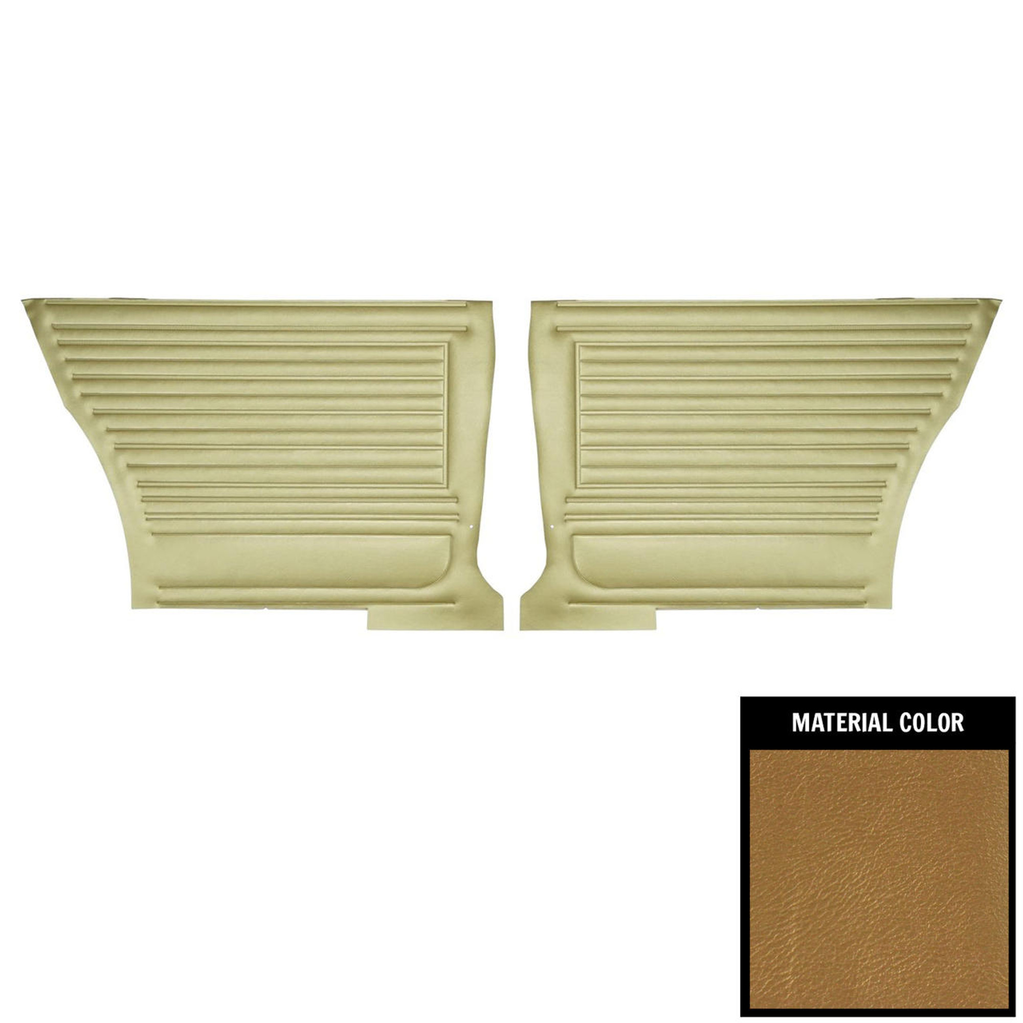 PUI Interiors 1967 Chevrolet Chevelle Hardtop Gold Rear Door Panels - D236C