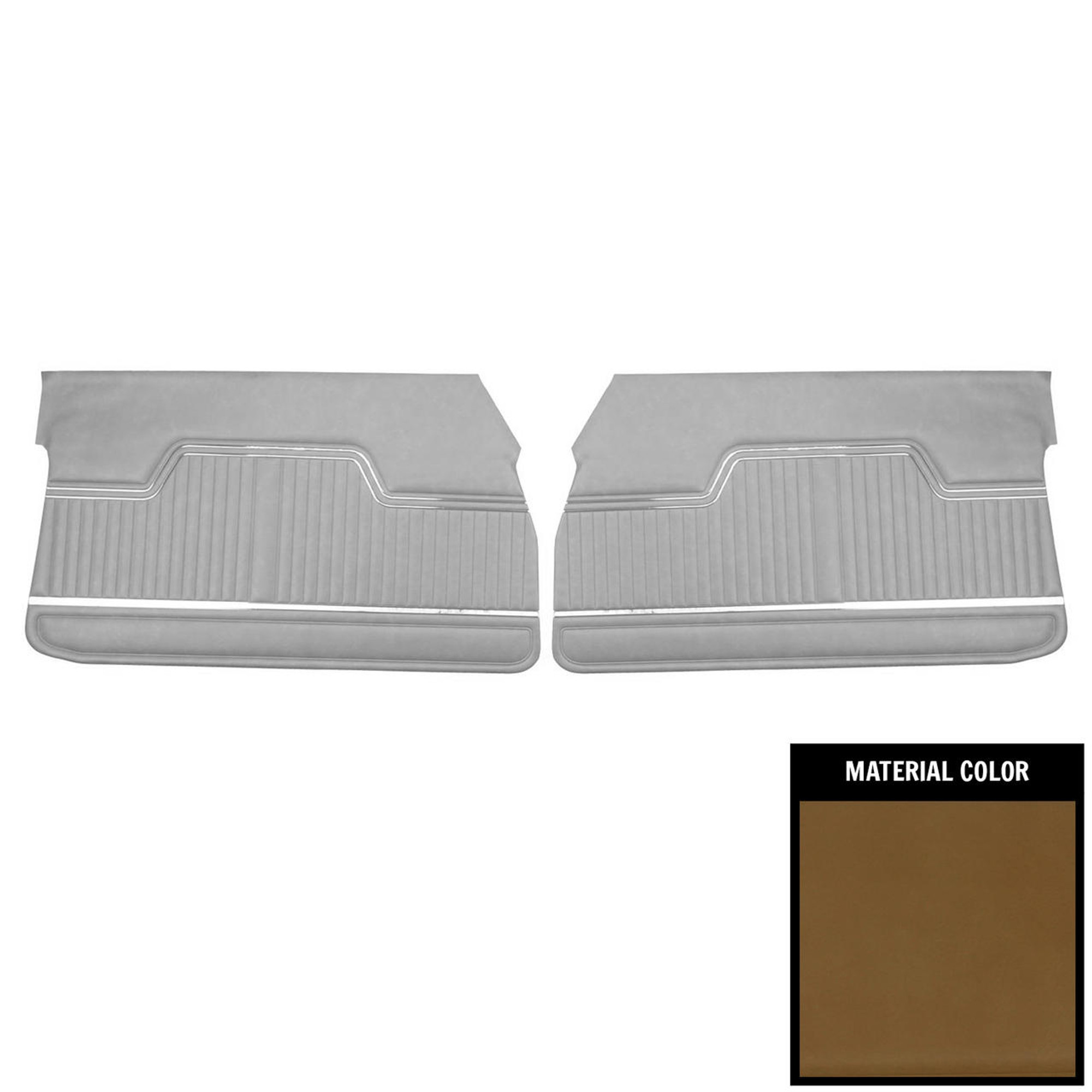PUI Interiors 1970 Chevrolet Chevelle Light Saddle Front Door Panels - D244