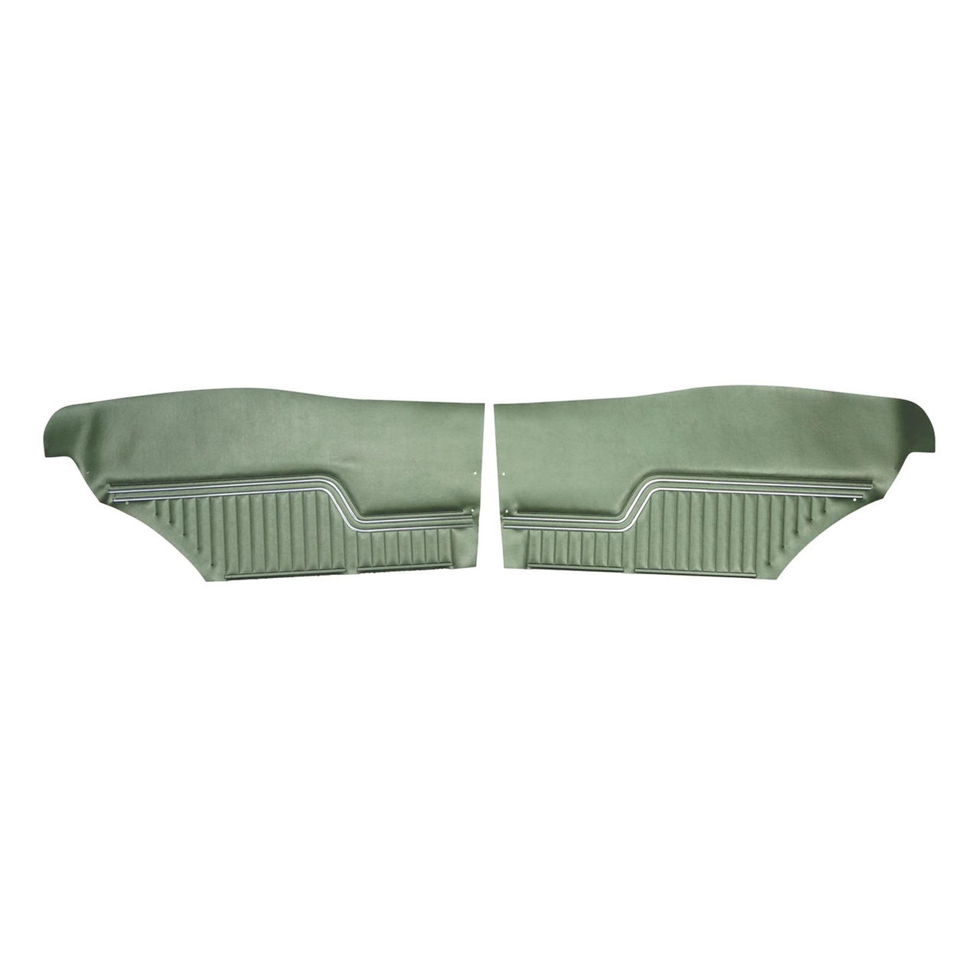 PUI Interiors 1970 Chevrolet Chevelle Hardtop Dark Metallic Green Rear Door Panels - D246C