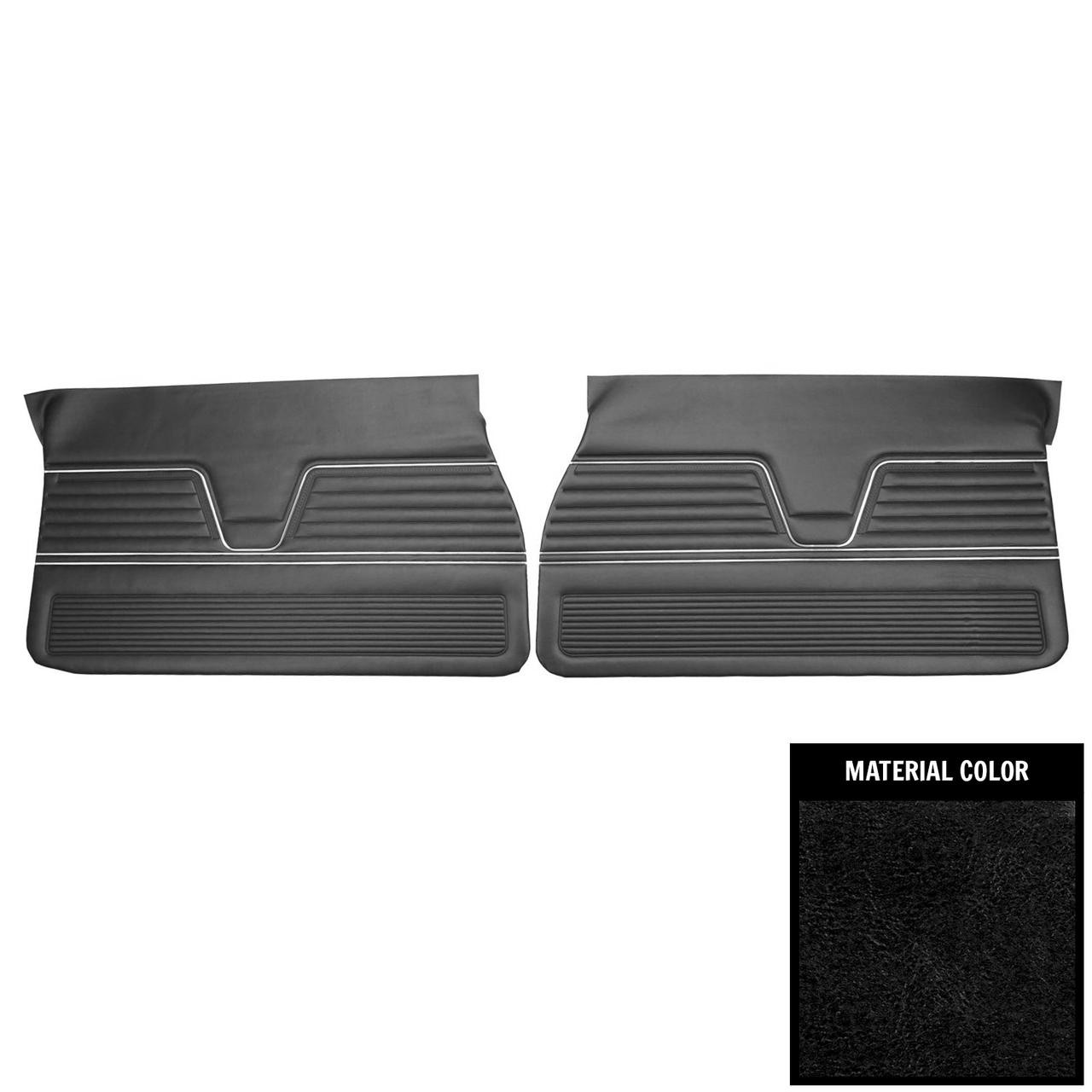 PUI Interiors 1969 Chevrolet Chevelle Black Front Door Panels - D250