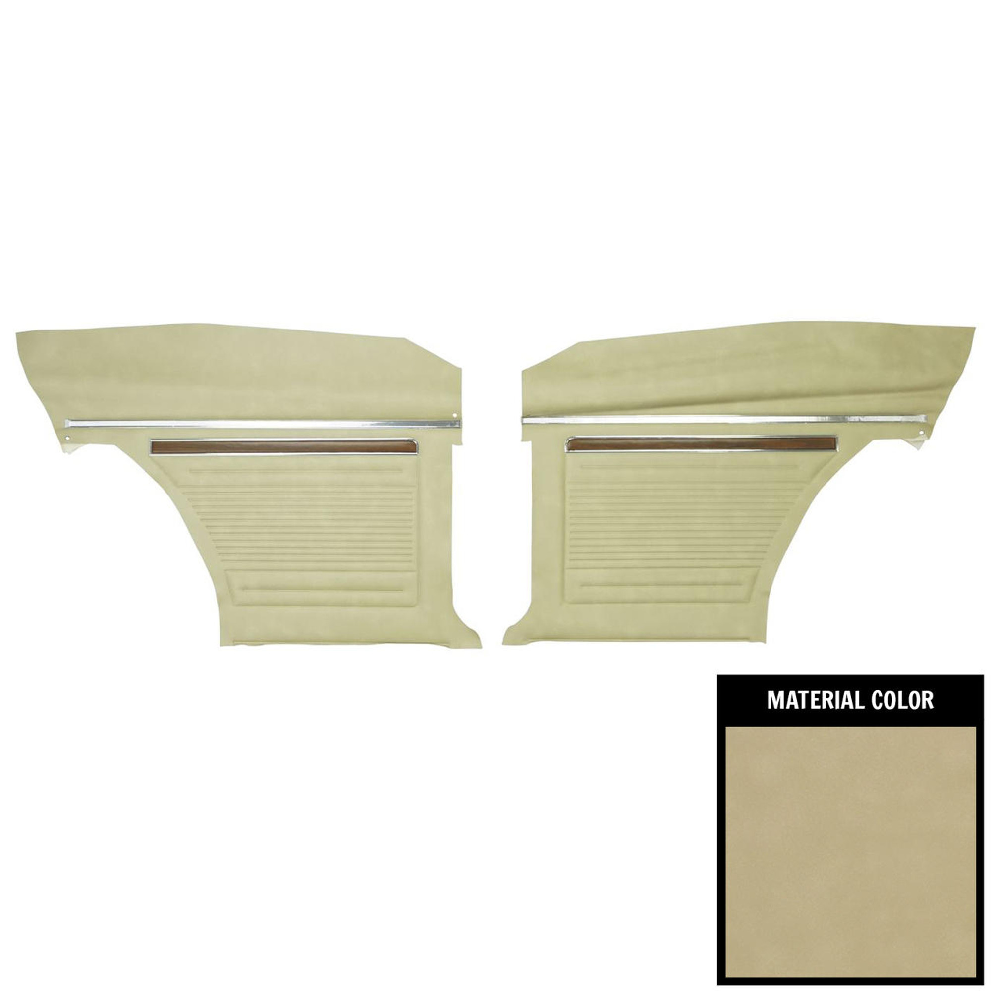 PUI Interiors 1972 Chevrolet Nova Custom 2-Door Sedan Covert Rear Door Panels - D329-5C