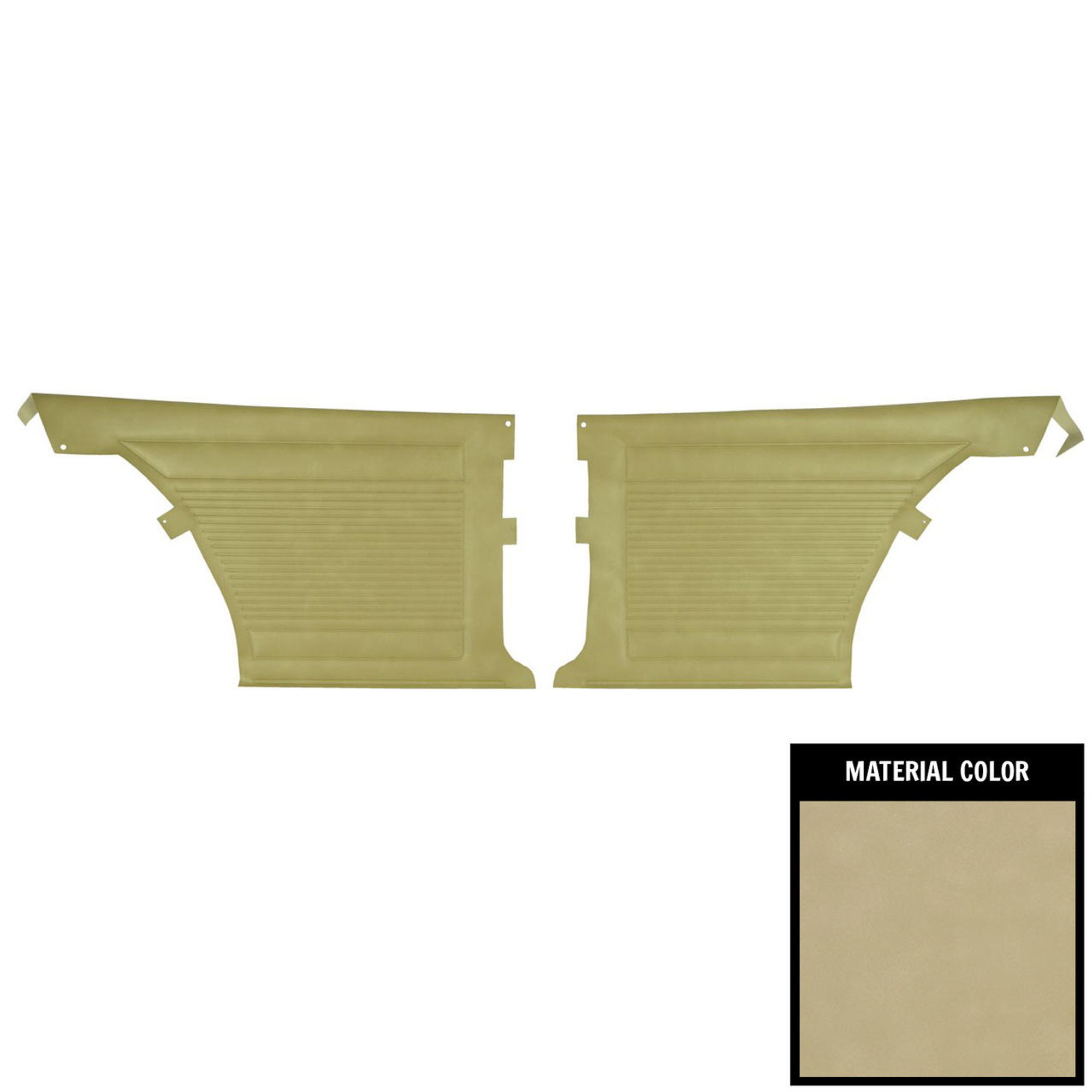 PUI Interiors 1972 Chevrolet Nova 2-Door Sedan Standard Covert Rear Door Panels - D359C