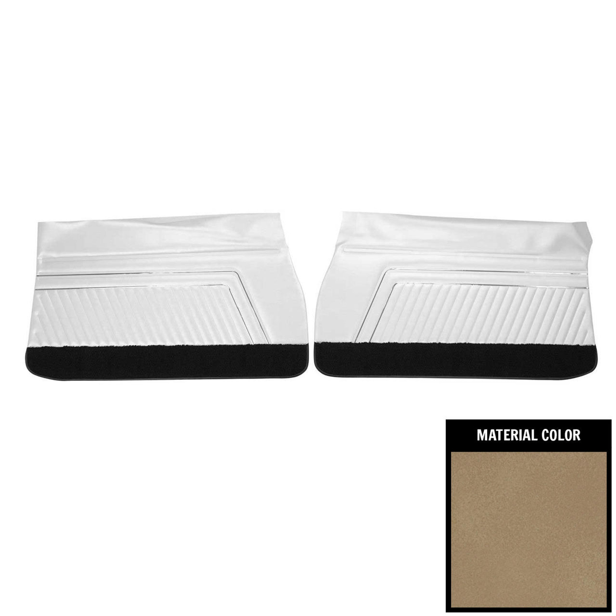 PUI Interiors 1970 Pontiac GTO/Lemans Sport Sandalwood Front Door Panels - D465
