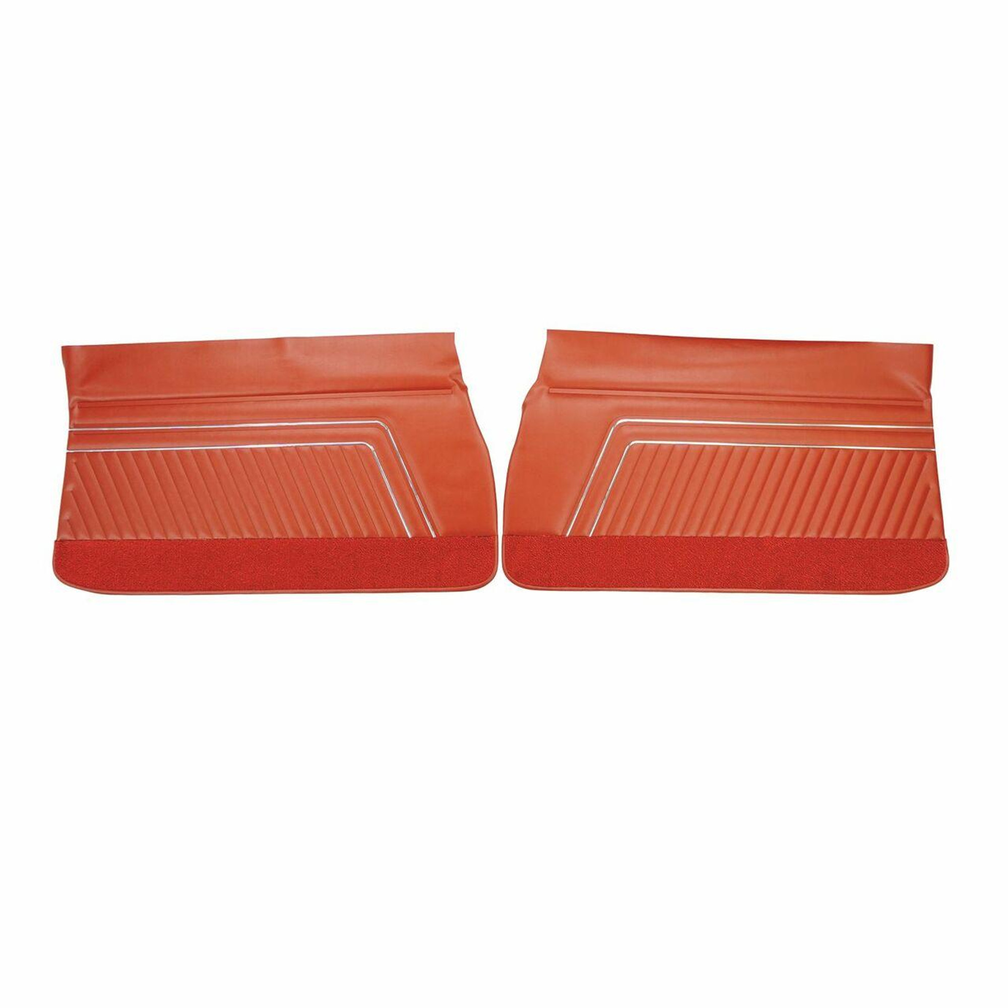 PUI Interiors 1970 Pontiac GTO/Lemans Sport Red Front Door Panels - D468