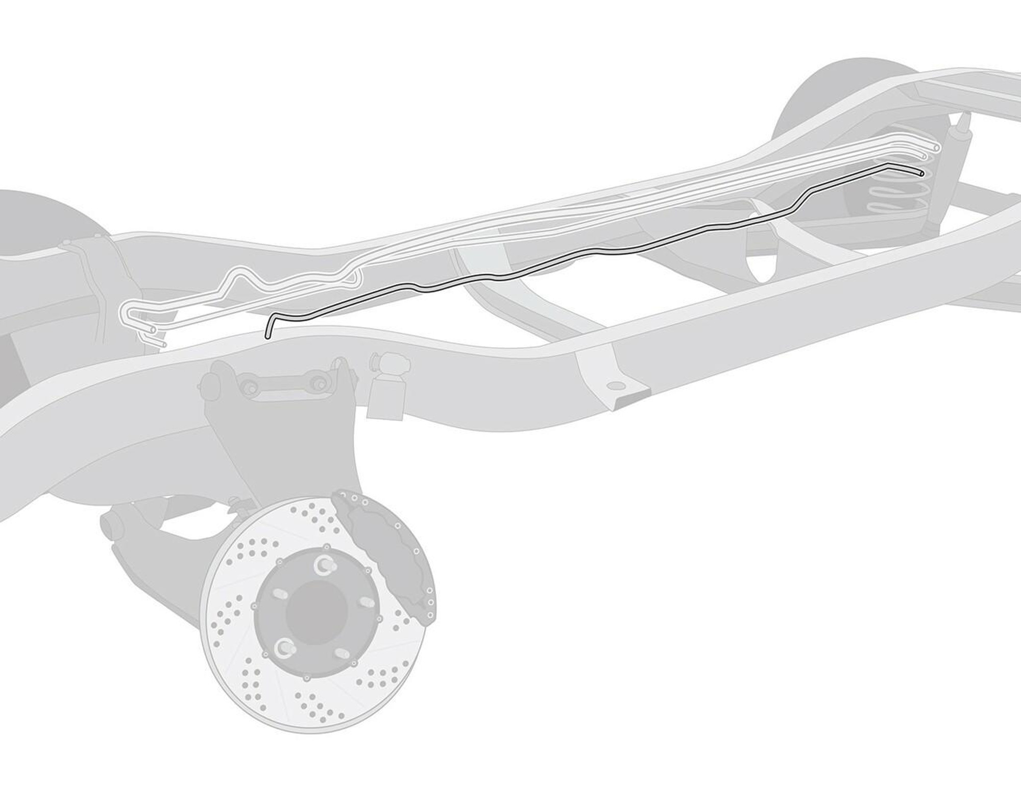 The Right Stuff 1970-71 Mercury Cyclone W/429 Pre-Bent OE Steel Fuel Vapor Line - DGL7103