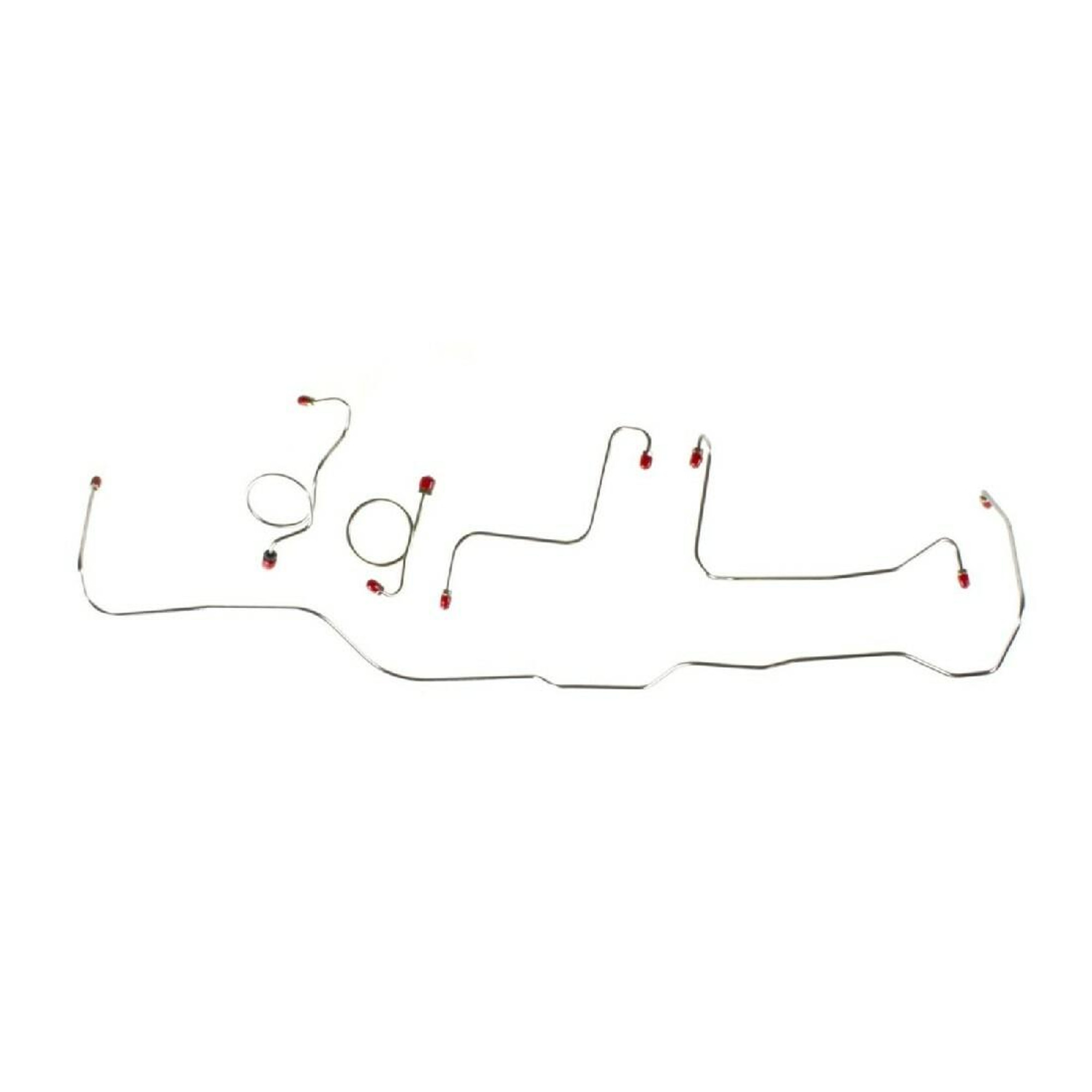 The Right Stuff 1967 Ford Fairlane W/Power Drum, Pre-Bent OE Steel Front Brake Line Kit - DKT6701