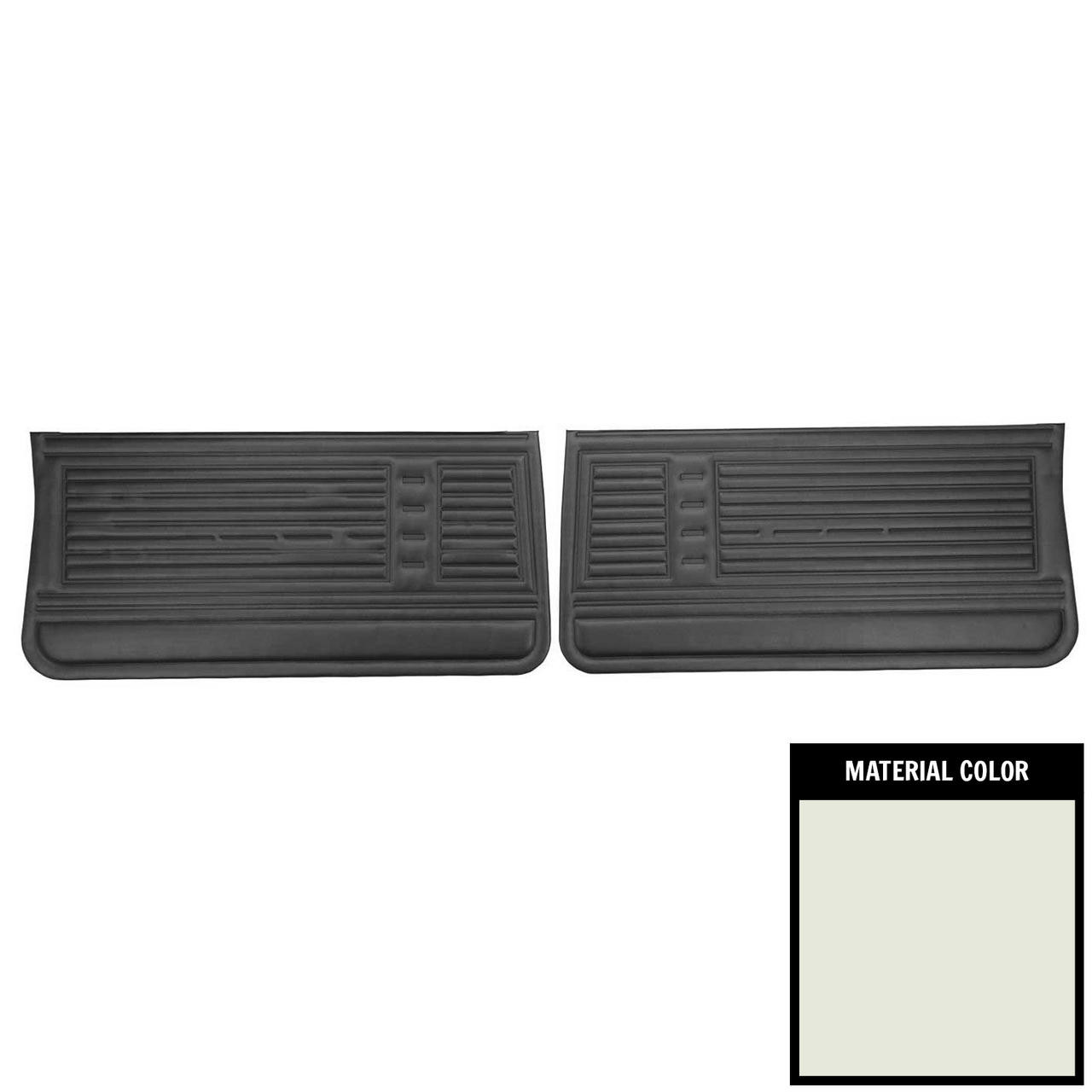 PUI Interiors 1967 Chevrolet Chevelle White Gold Edition Front Door Panels - DO234