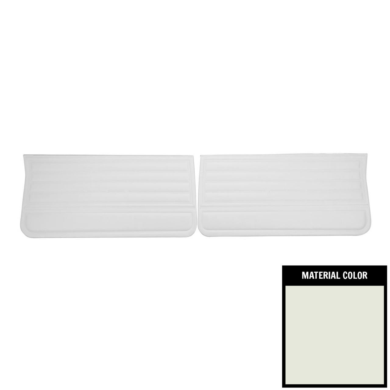 PUI Interiors 1965 Chevrolet Chevelle White Gold Edition Front Door Panels - DO263