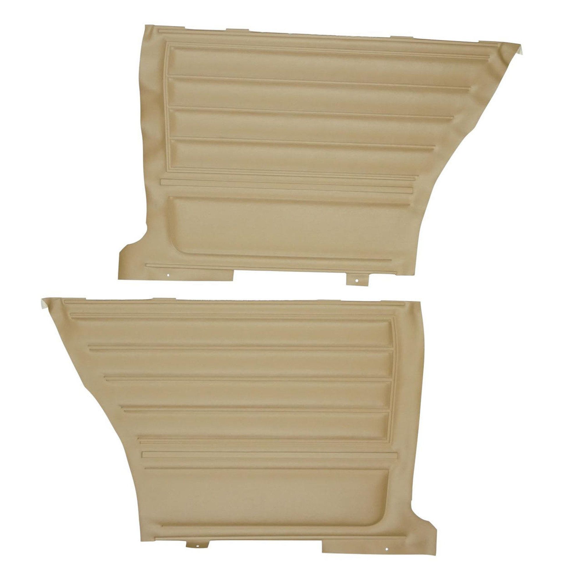 PUI Interiors 1965 Chevrolet Chevelle Hardtop Saddle Gold Edition Rear Door Panels - DO265C