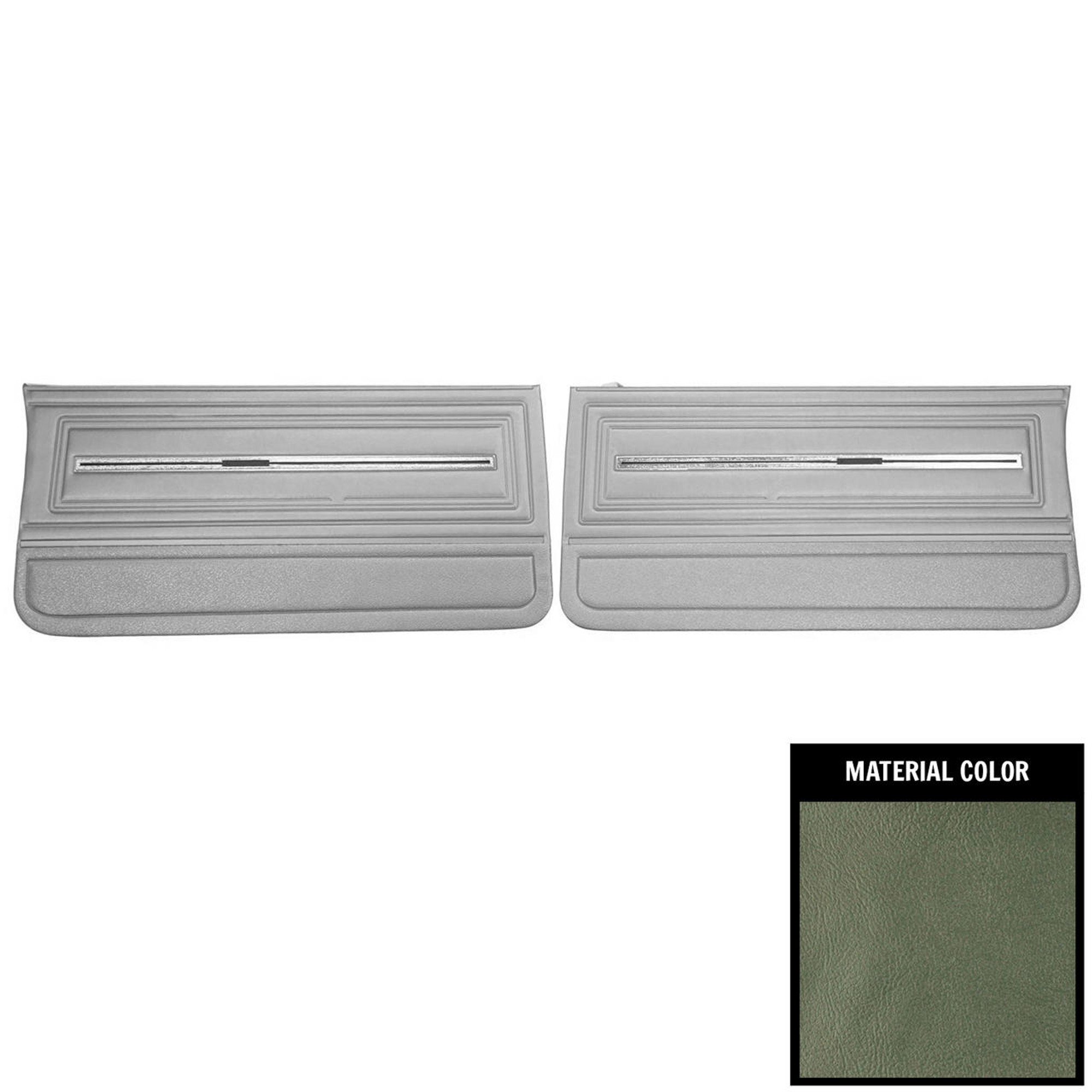 PUI Interiors 1966 Chevrolet Chevelle Aqua Gold Edition Front Door Panels - DO285