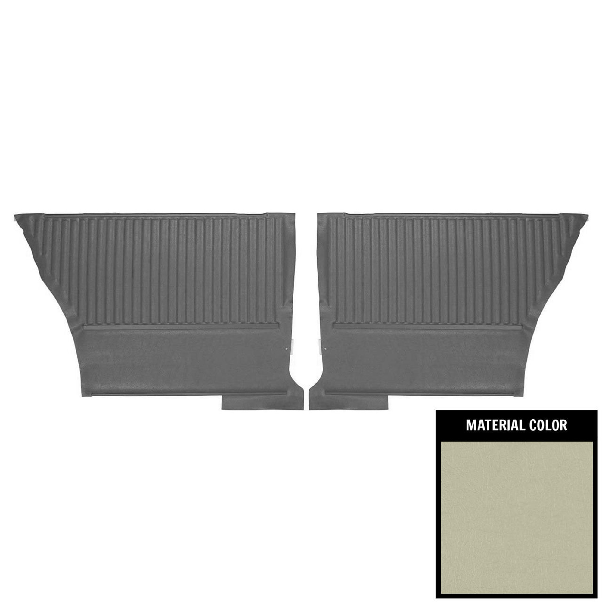 PUI Interiors 1964 Chevrolet Chevelle Hardtop Fawn Gold Edition Rear Door Panels - DO305C