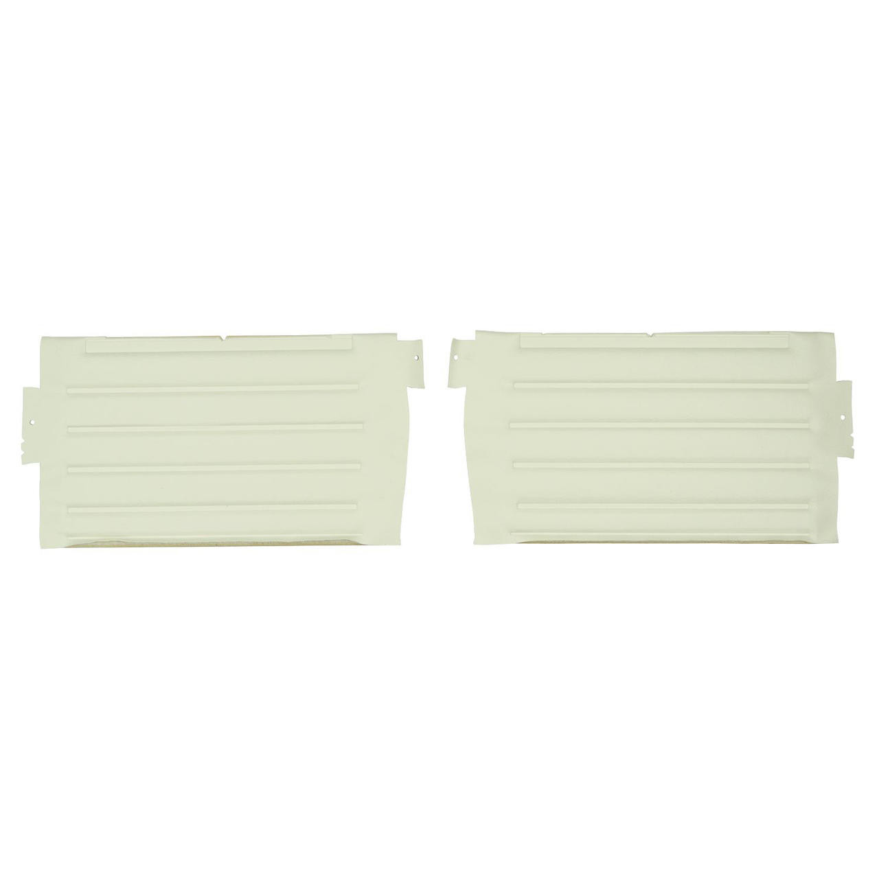 PUI Interiors 1964 Pontiac GTO/Lemans Convertible White/Black Gold Edition Rear Door Panels - DO402V