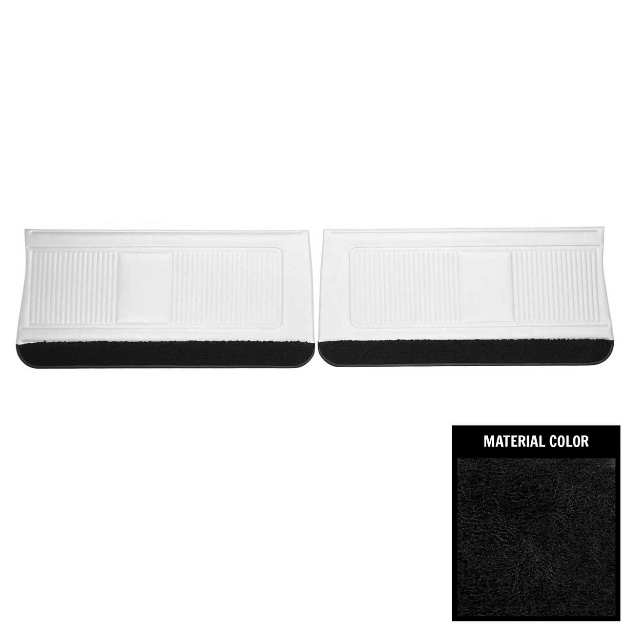 PUI Interiors 1966 Pontiac GTO/Lemans Black Gold Edition Front Door Panels - DO420