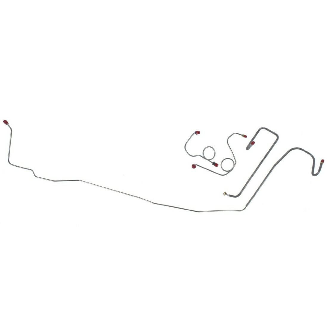 The Right Stuff 1970-73 Mopar E-Body W/Power Drum, Pre-Bent OE Steel Front Brake Line Kit - EKT7002