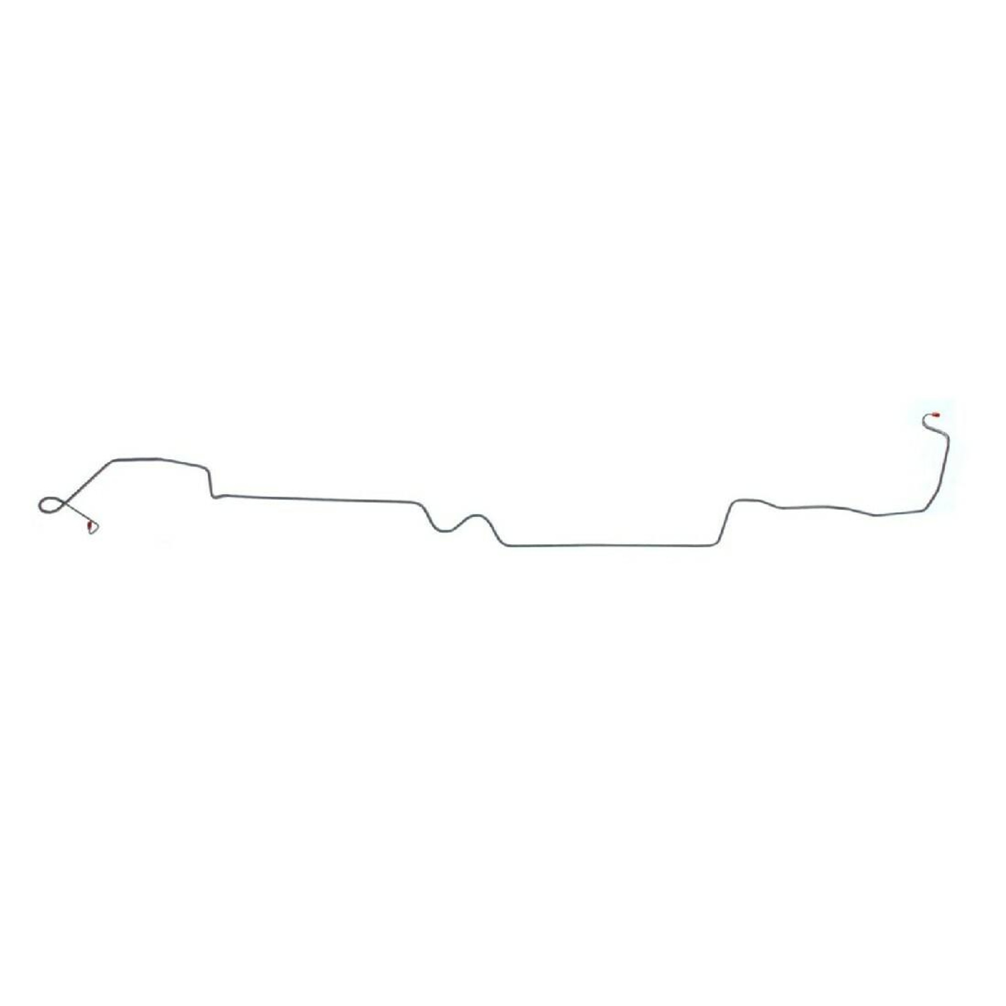 The Right Stuff 1969 GM F-Body, Pre-Bent 1-Piece OE Steel Front To Rear Manual Drum Brake Line - FIN6903