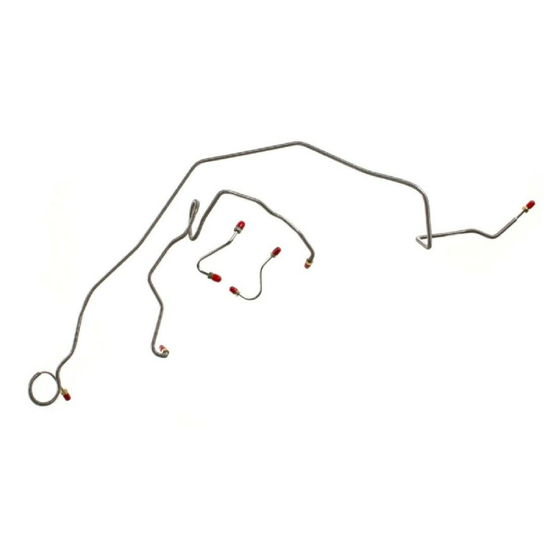 The Right Stuff 1984-85 GM F-Body W/V8, Pre-Bent OE Steel Power Front Disc Brake Line Kit - FKT8401