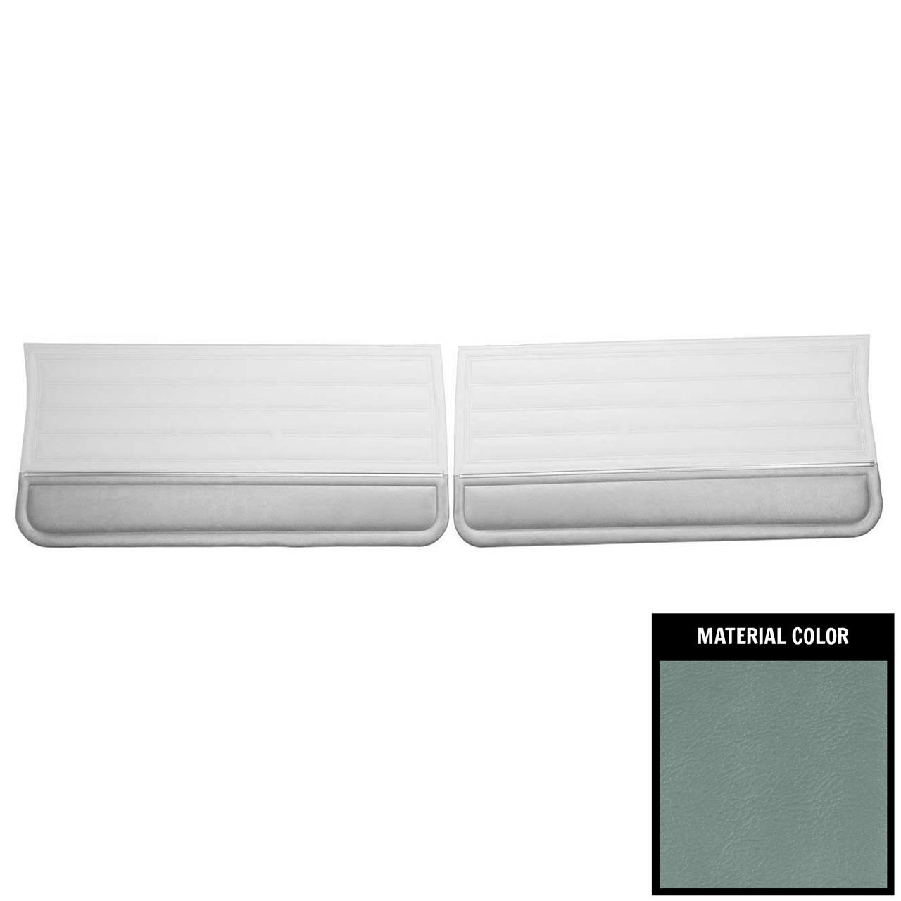 PUI Interiors 1965 Chevrolet Chevelle Pre-Assembled Slate/Blue Front Door Panels - PD269-1