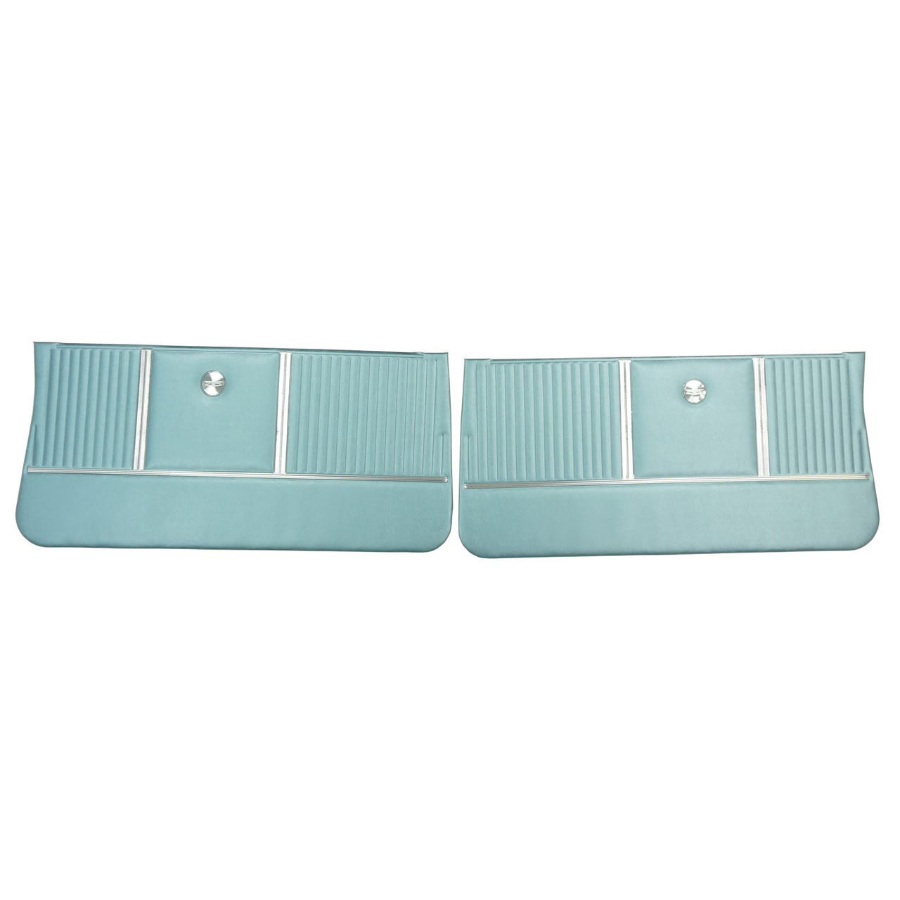 PUI Interiors 1964 Chevrolet Chevelle Pre-Assembled Light Blue Front Door Panels - PD302