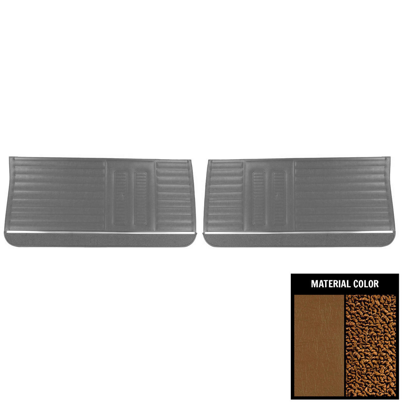 PUI Interiors 1964 Pontiac GTO/LeMans Pre-Assembled Saddle Front Door Panels - PD408