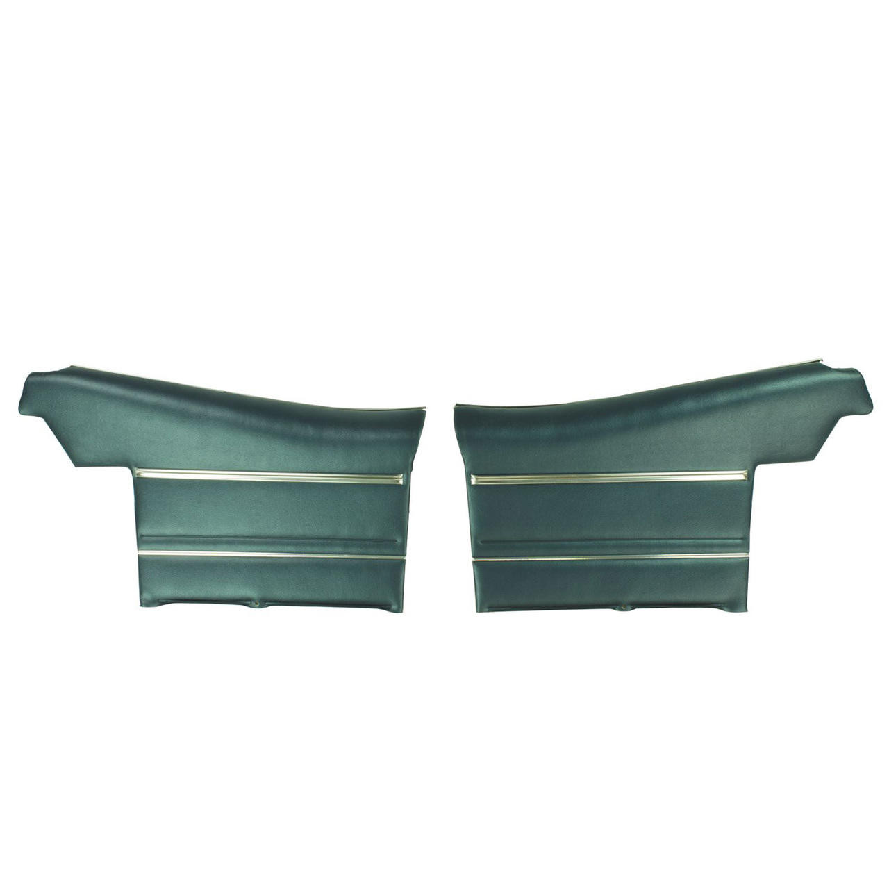 PUI Interiors 1969 Pontiac GTO/LeMans Convertible Pre-Assembled Dark Blue Rear Door Panels - PD452V