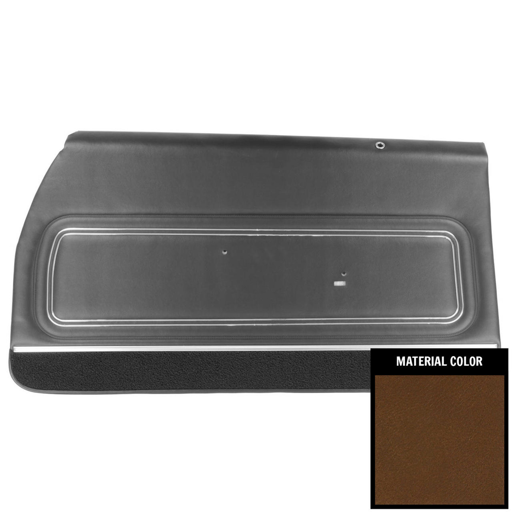 PUI Interiors 1972 Pontiac GTO/LeMans Sport Pre-Assembled Dark Saddle Front Door Panels - PD482