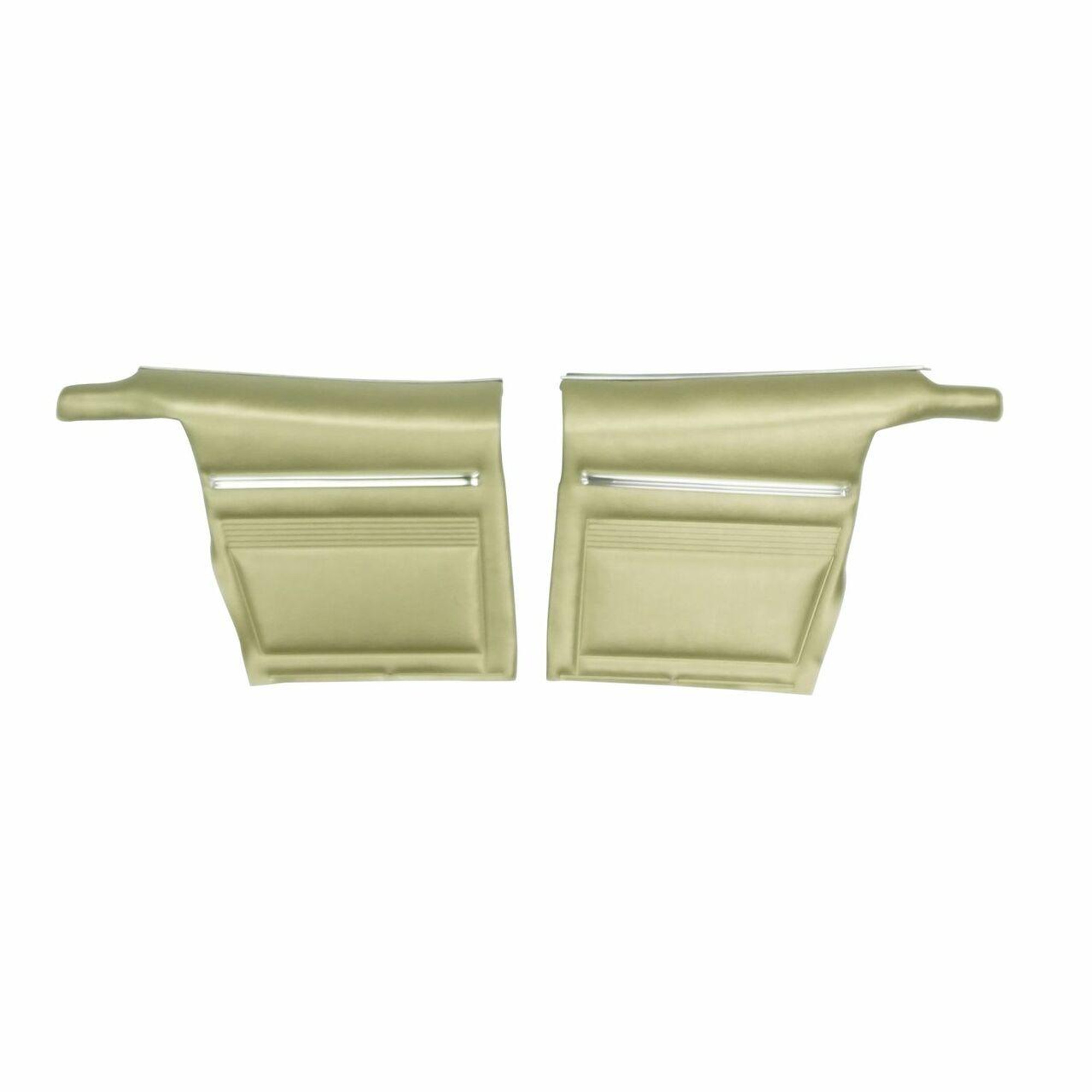 PUI Interiors 1968 Firebird Convertible Standard Pre-Assembled Ivy Gold Rear Door Panels - PD626V
