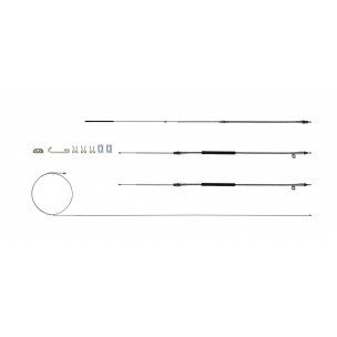 The Right Stuff 1967-70 Chevrolet Impala W/O THM400, Stainless Steel Emergency Brake Cable Kit - (RSBCB02S)