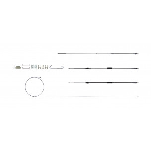 The Right Stuff 1967 Chevrolet Chevelle W/THM400, Stainless Steel Emergency Brake Cable Kit - (RSBCC02S)