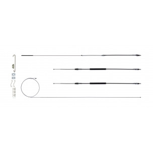 The Right Stuff 1968-72 Chevrolet Chevelle W/THM400, OE Steel Emergency Brake Cable Kit - (RSBCC04)