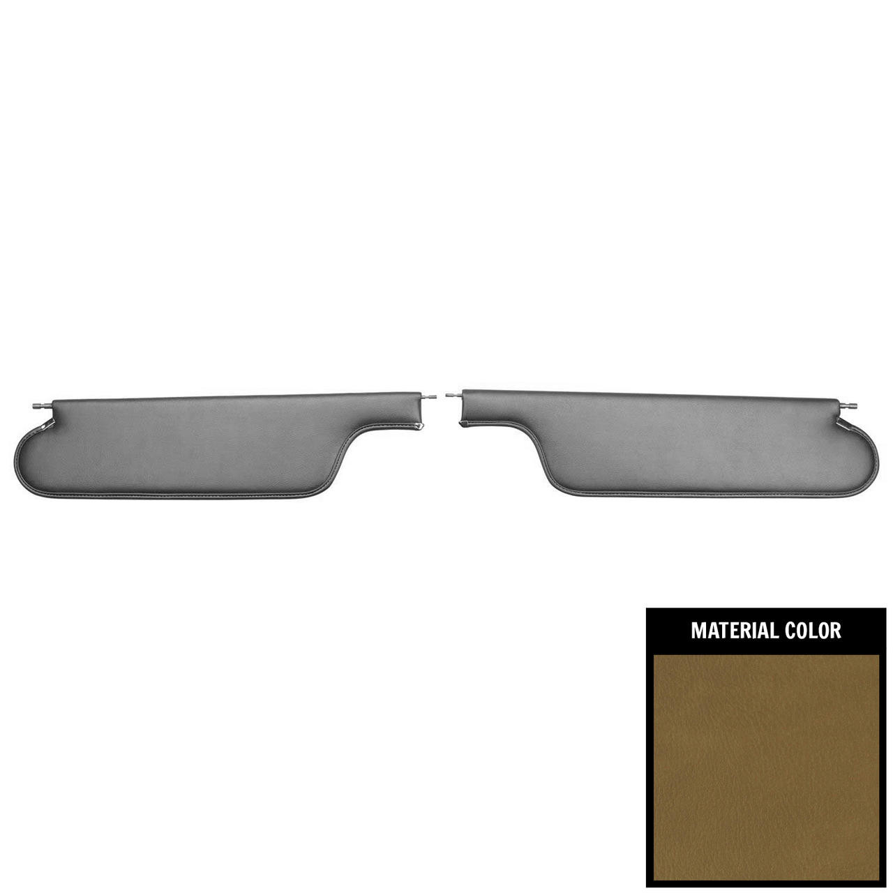PUI Interiors 1965-1967 Chevelle/GTO/Lemans/Cutlass/Skylark Convertible Saddle Visor - SV206V