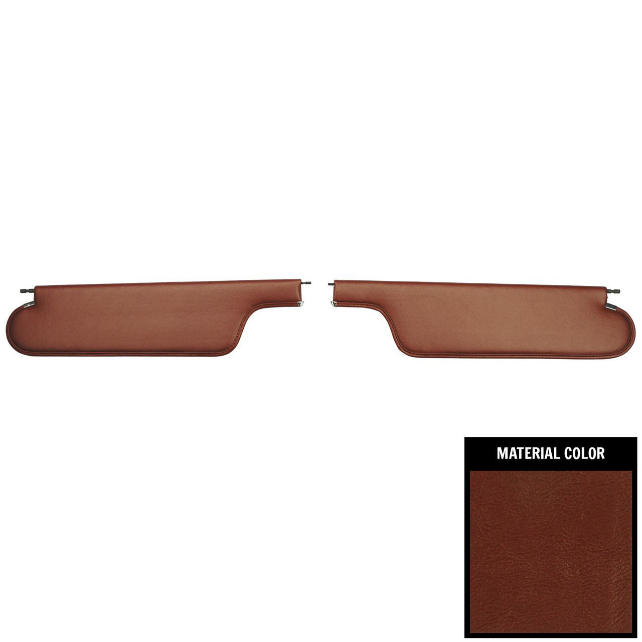 PUI Interiors 1965-1967 Chevelle/GTO/Lemans/Cutlass/Skylark Convertible Bronze Sun Visors - SV220V
