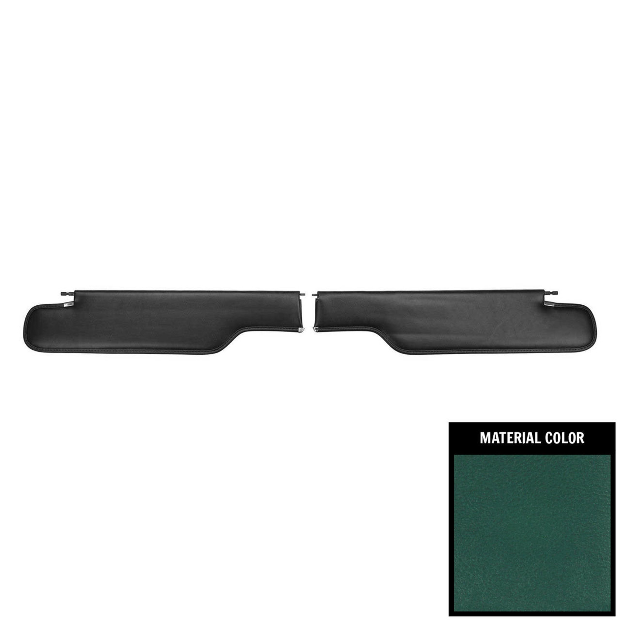 PUI Interiors 1968-1972 Chevelle/GTO/Lemans/Cutlass/Skylark Convertible Dark Aqua Sun Visors - SV404V