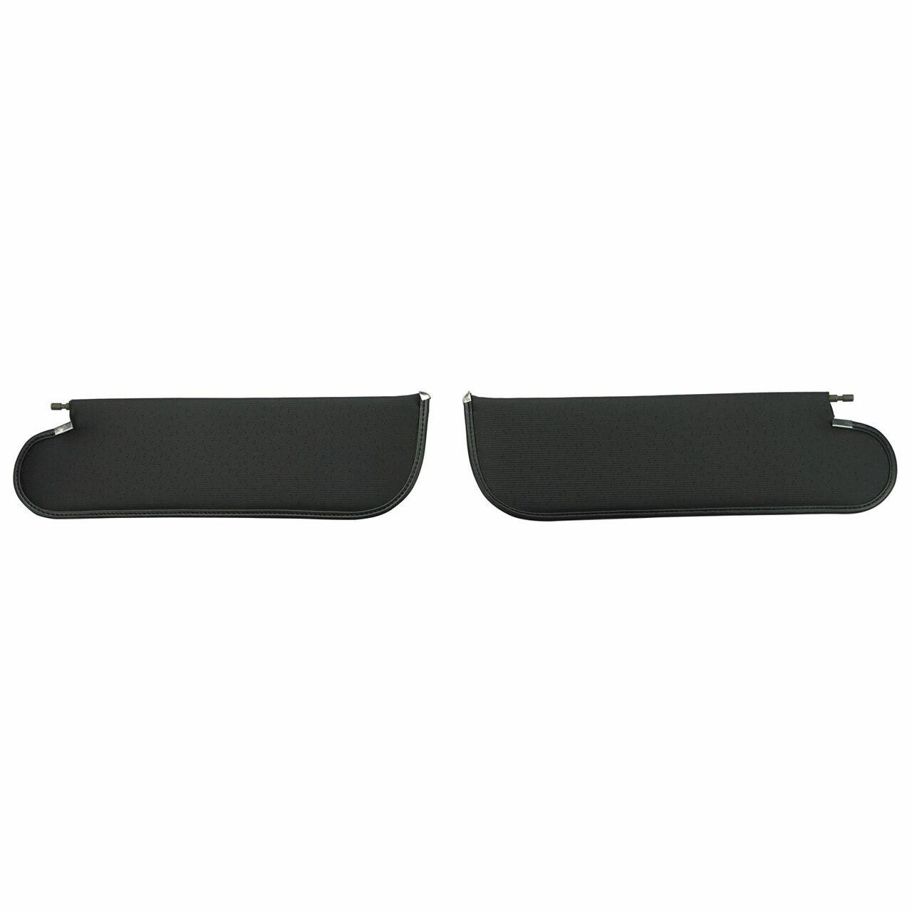 PUI Interiors 1971-1972 Chevelle/GTO/Cutlass/Skylark/Nova Black Perforated Sun Visors - SV6100BC