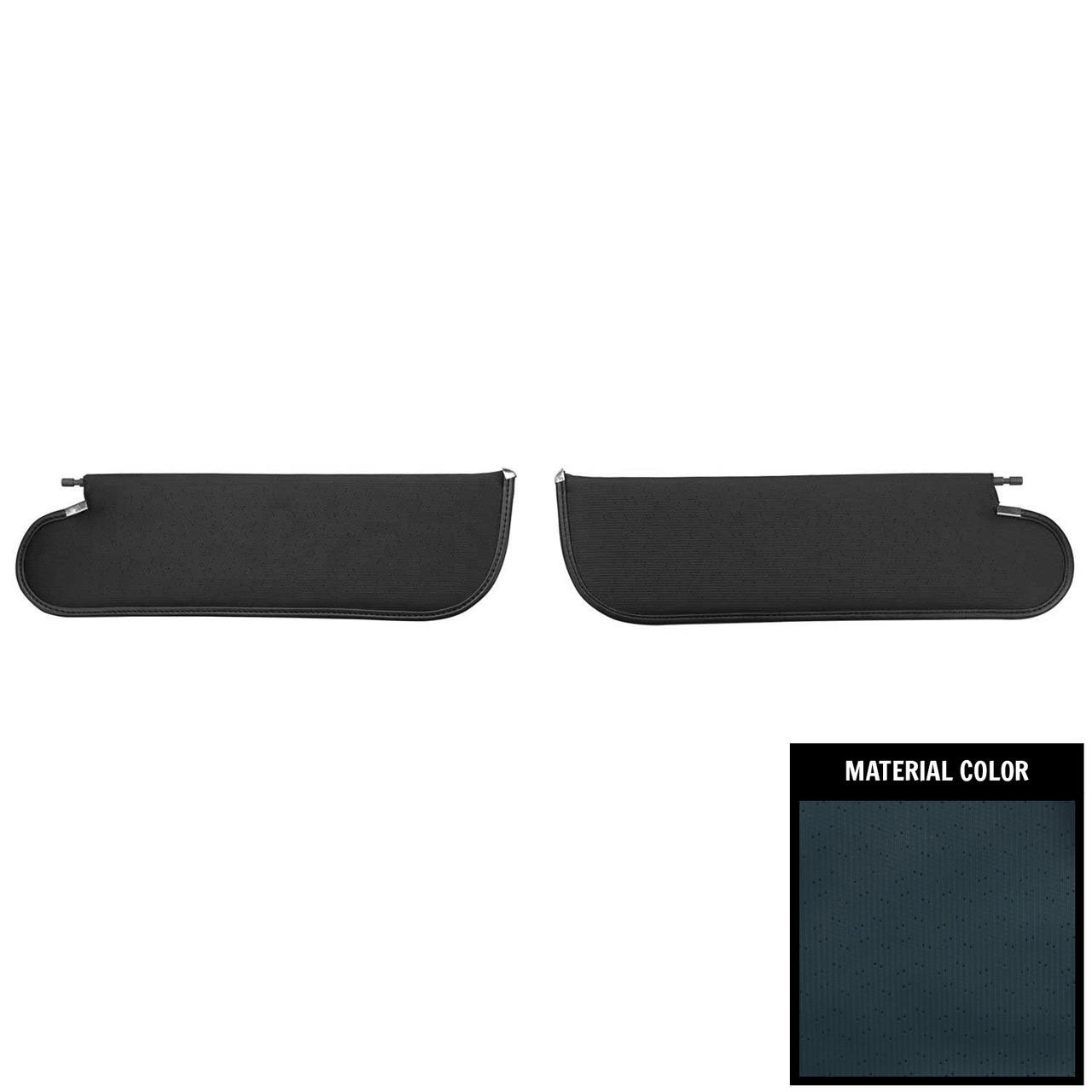 PUI Interiors 1971-1972 Chevelle/GTO/Cutlass/Skylark/Nova Dark Blue Perforated Sun Visors - SV6105BC