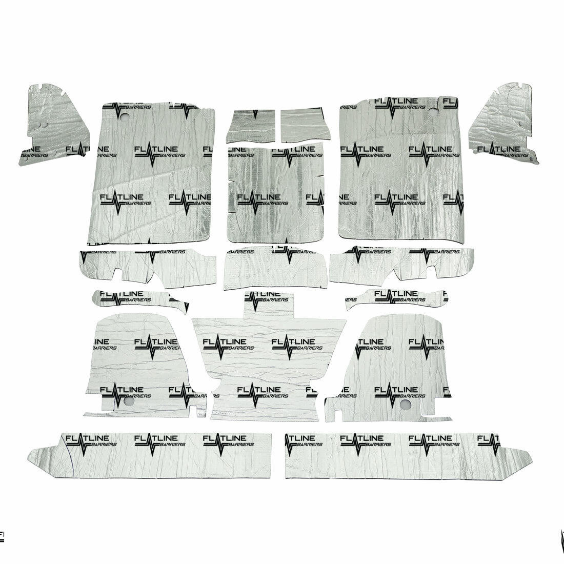 Flatline Barriers 73-80 Standard Cab GM C/K 10-30 Low Tunnel Truck Floor Sound Dampening Kit - TABT4009