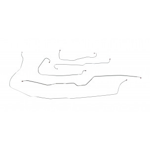 The Right Stuff 53 Chevy Longbed Pre-Bent Stainless Steel Complete Brake Line Kit - (TBS5301S)