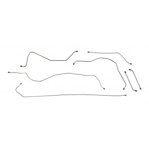 The Right Stuff 60-63 Chevy Shortbed Pre-Bent OE Steel Complete Brake Line Kit - (TBS6001)