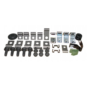 The Right Stuff 1969 Ford Mustang/Cougar Hardtop W/8cyl, 33 Piece Brake & Fuel Line Clip Set - (ZCS6904)