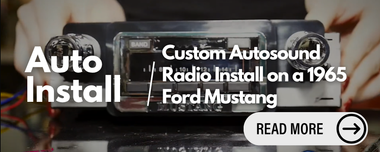 Custom Autosound USA-230 Radio Install on a 1965 Ford Mustang