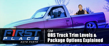GM OBS Truck Trim Levels & Package Options Explained
